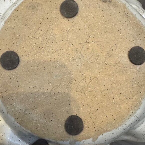 Handcrafted Ceramic Leaf-Shaped Bowl & Tray Set With Grape Detailing Nature-Insp - Picture 12 of 13